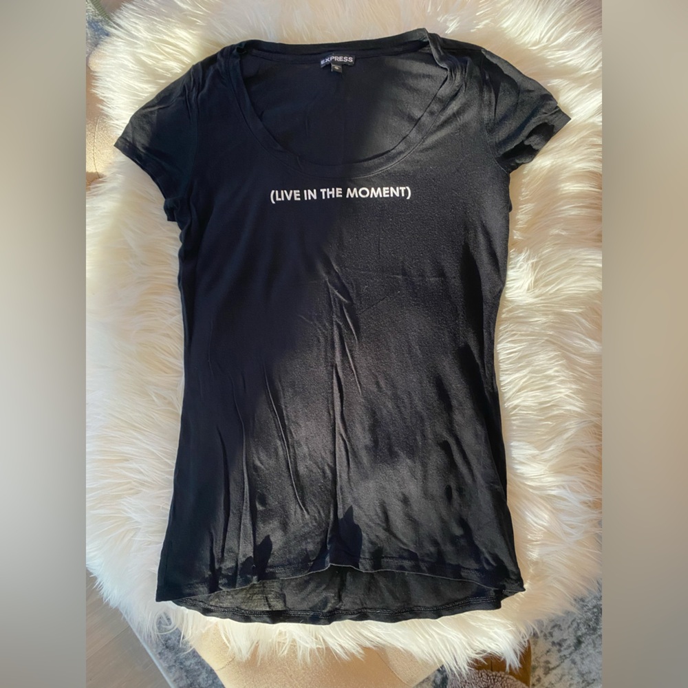 Express Black Graphic T-Shirt XS